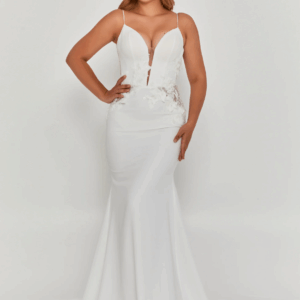 Sleeveless Maxi Viscose Wedding Dress