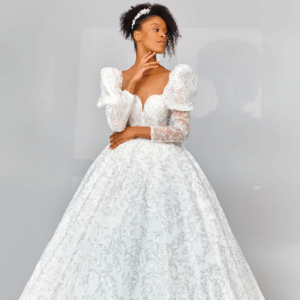mid length maxi tulle wedding dress