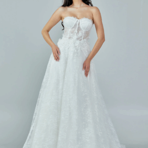 Strapless Maxi Tulle Wedding Dress