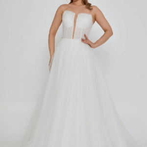 Strapless Maxi Tulle Wedding Dress