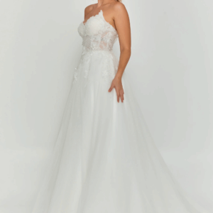 Strapless Maxi Tulle Wedding Dress