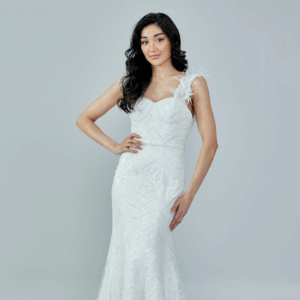 Sleeveless Maxi Tulle Wedding Dress