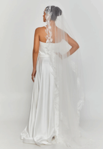 lace single tier tulle veil